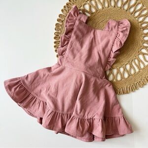 Reverie Threads Cassia Pink Corduroy Dress